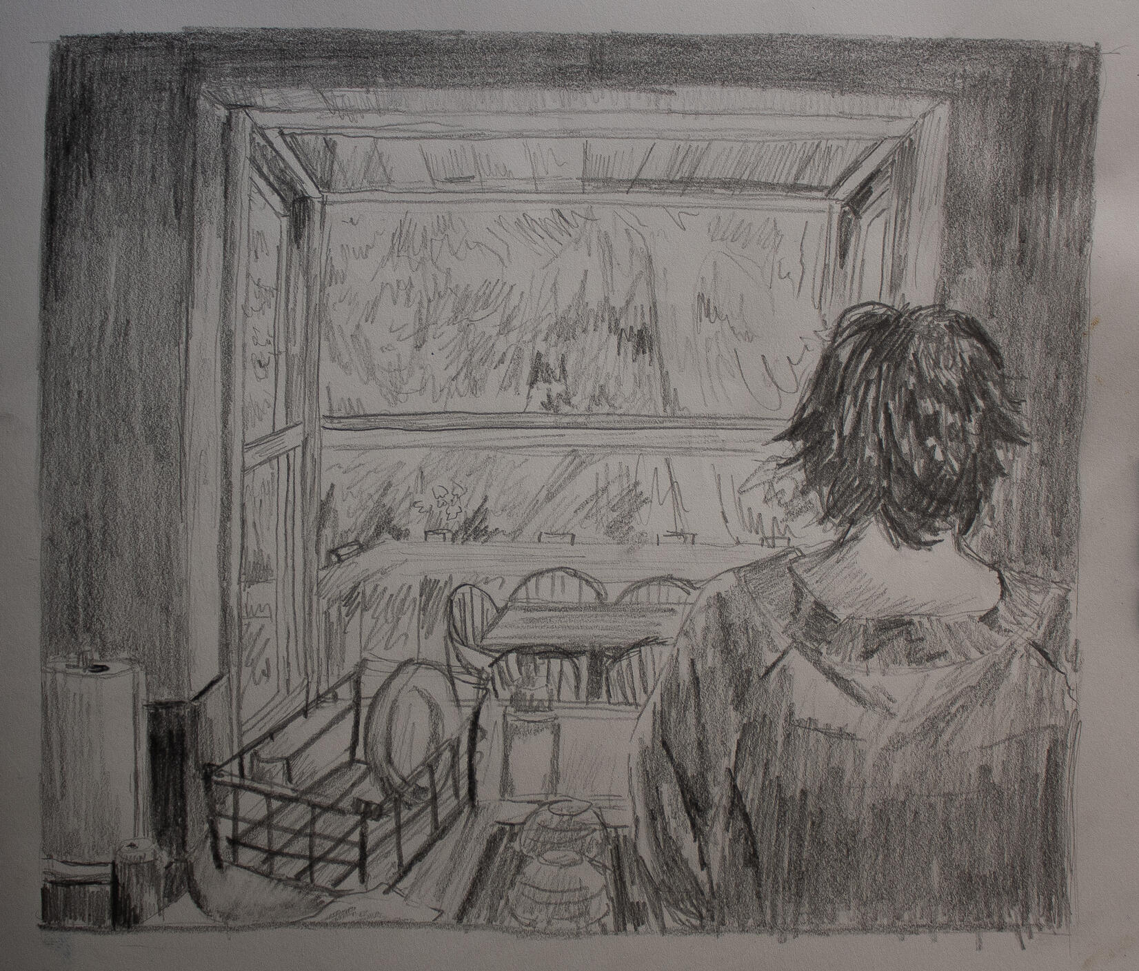 Early Morning Sketch, 2026, Graphite