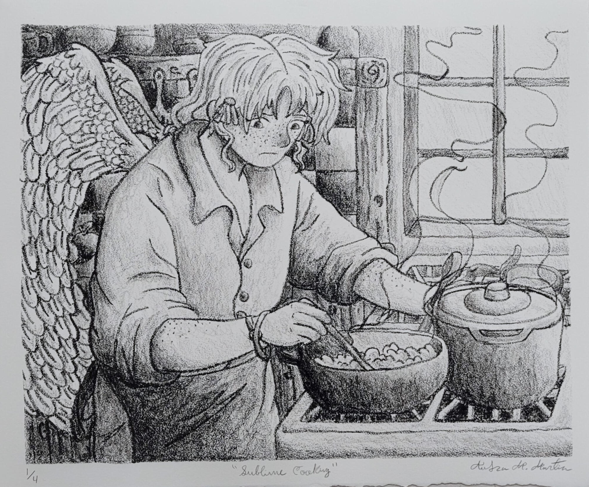 "Sublime Cooking" Lithography 3/20/24