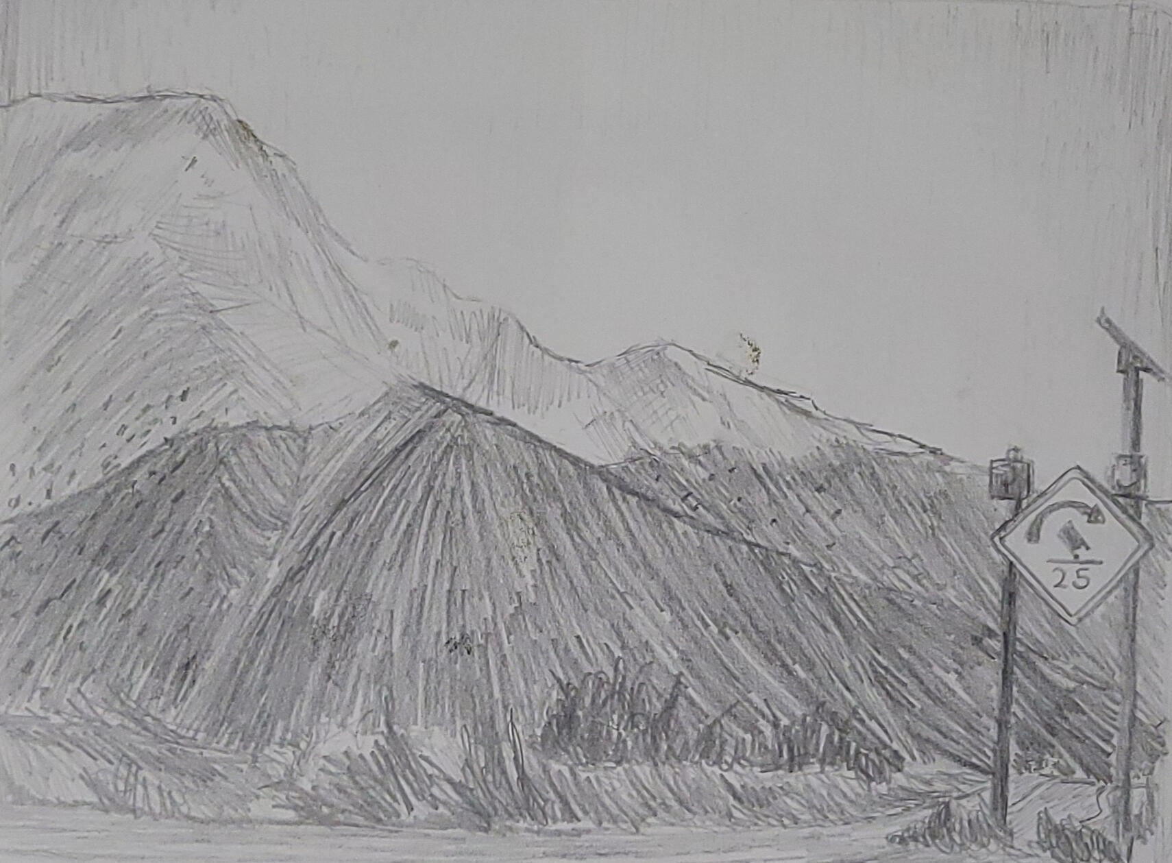 Curry Mountain Study 2025, Graphite