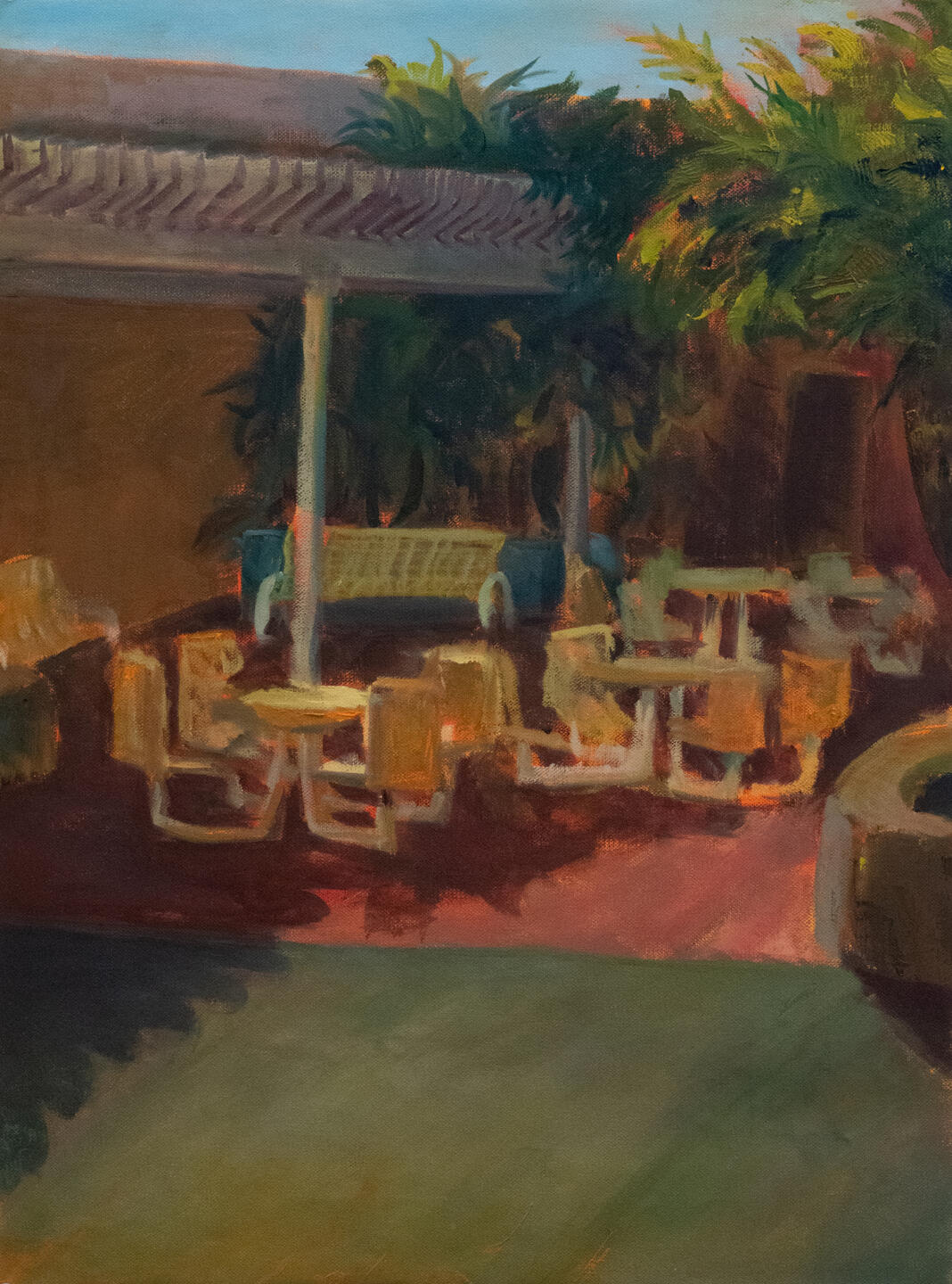 "Courtyard" Oil 10/16/25