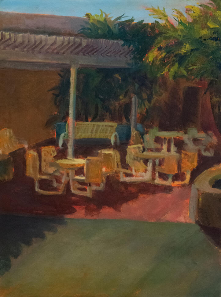 Courtyard, 2025, Oil on Canvas