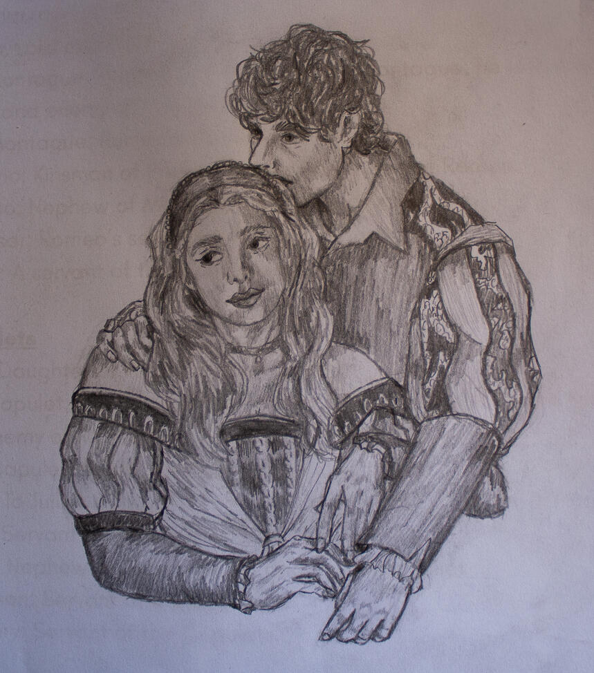 Romeo And Juliet 2026, Graphite on Paper, 8" x 11"