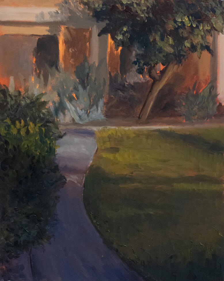 Pathway, 2025, Oil on Canvas Paper