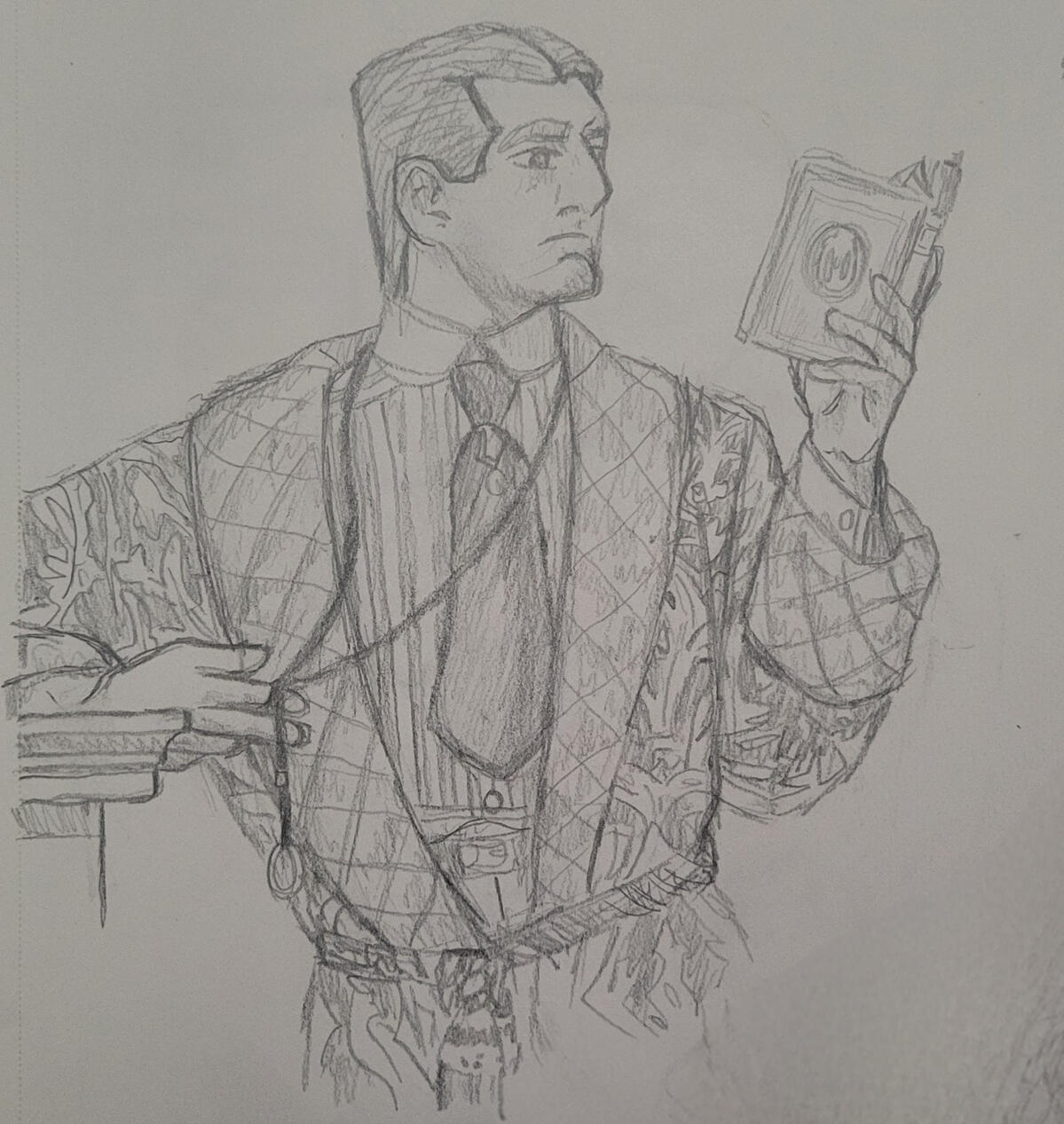 "Leyendecker Study" Graphite 1/7/25