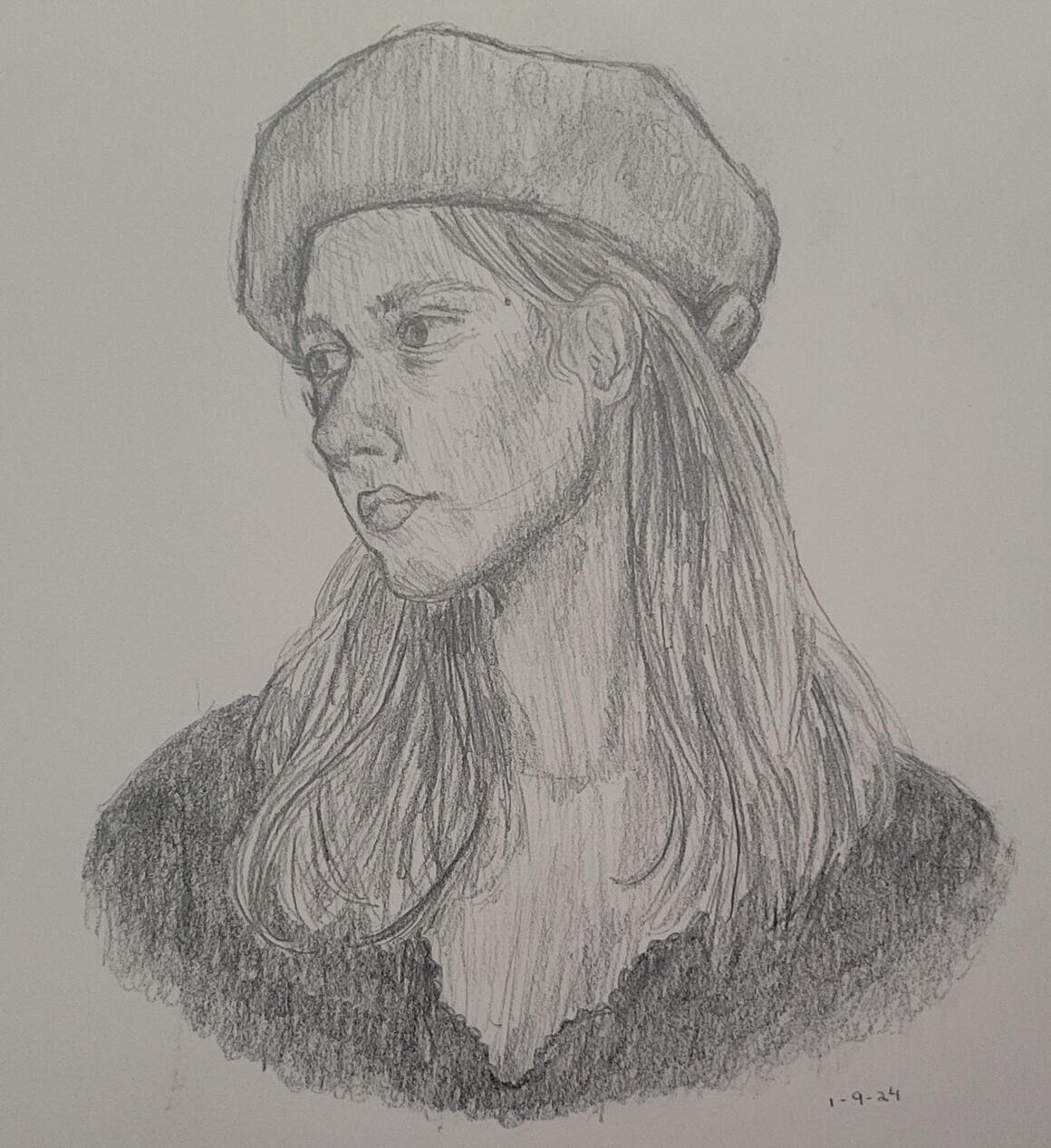 &quot;Figure Study 1&quot; Graphite 1/9/25