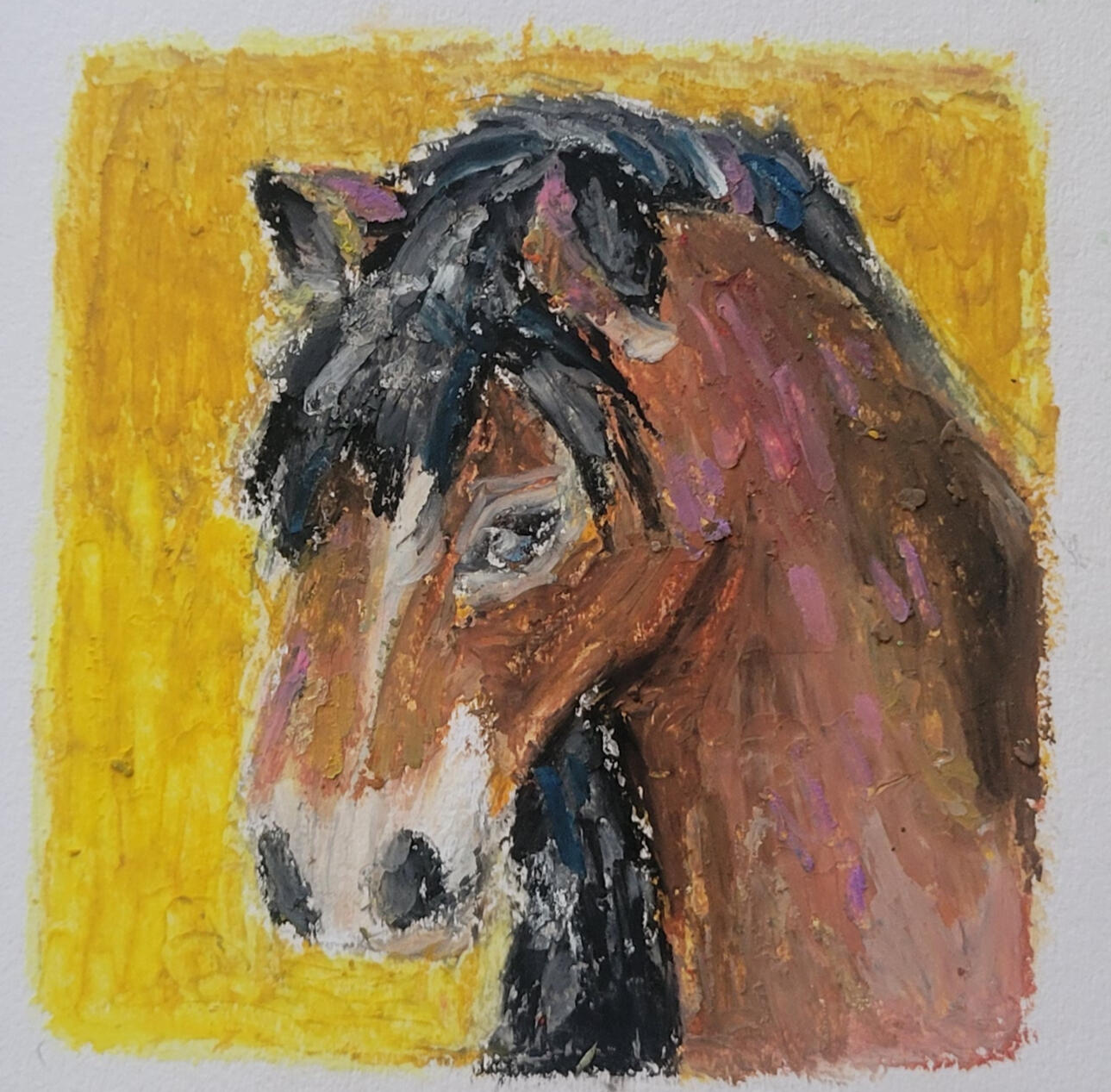 &quot;Horse&quot; Oil Pastel july 25