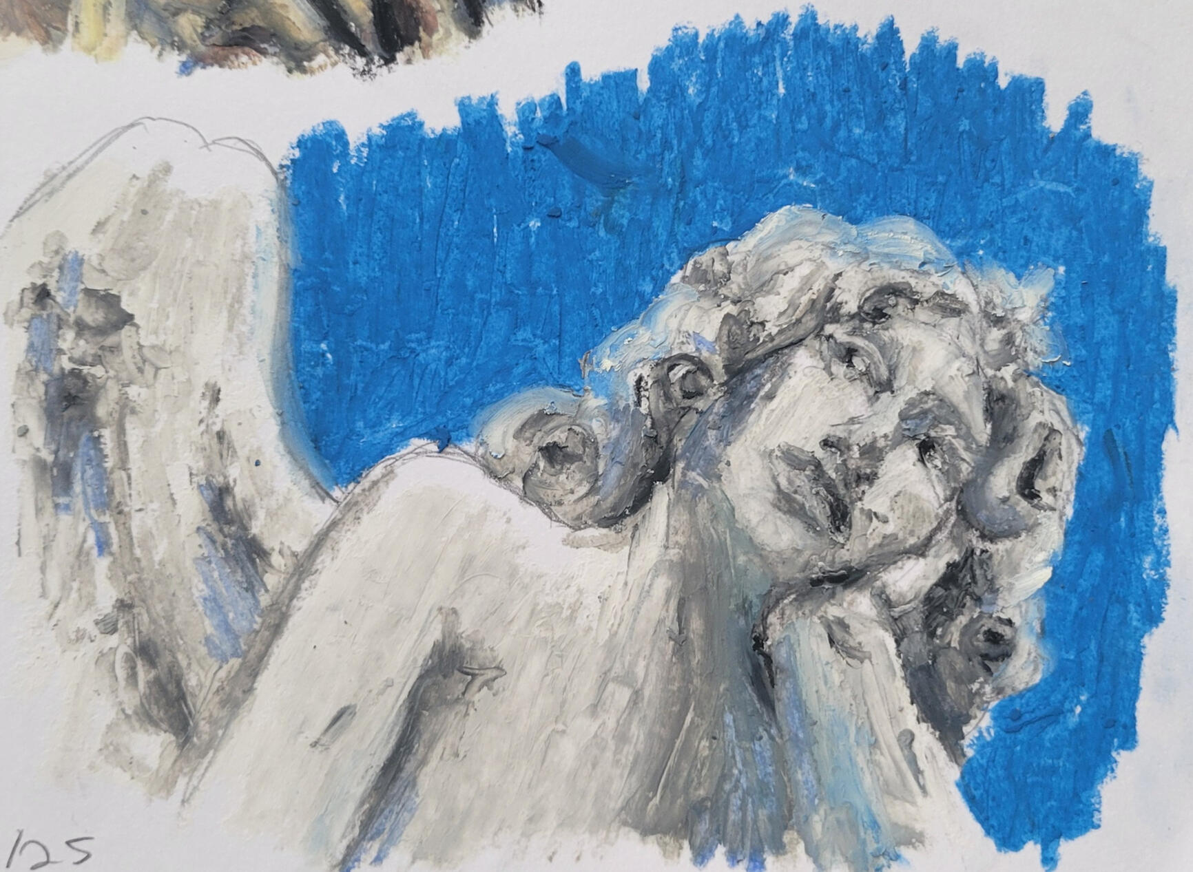 &quot;Statue Practice 2&quot; Oil Pastel June 25