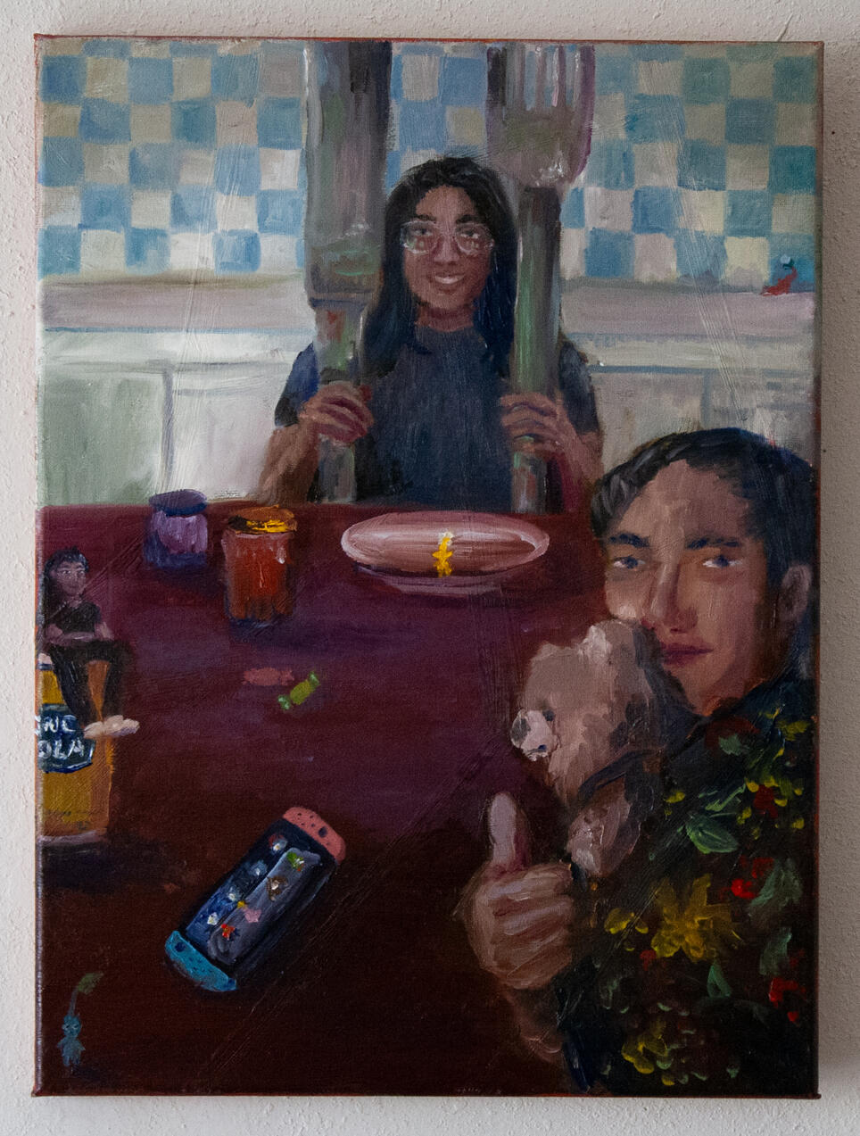 Family Dinner Drew, 2026, 12" x 16"